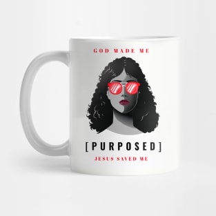 God Made Me, On Purpose - Jesus Saved Me - Christian Faith Mug